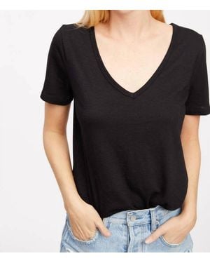 Socialite V Neck Tee - Black