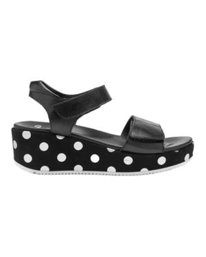 Ara Rosepetal Platform Sandal - Black