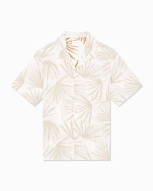 Onia Air Linen Convertible Camp Shirt - White