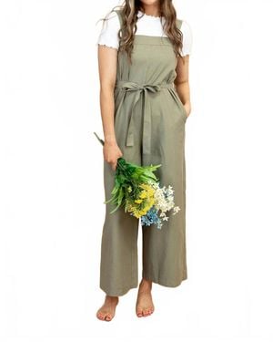 Wishlist Clarre Wide Leg Romper - Green