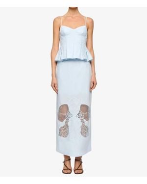 Clea Leonie Maxi Skirt - Blue