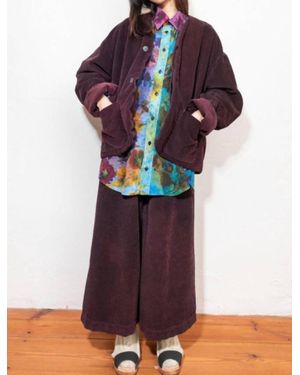 Anntian Corduroy Comfi Pants - Purple