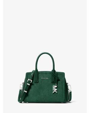 Michael Kors Laila Extra-Small Suede Crossbody Bag - Green