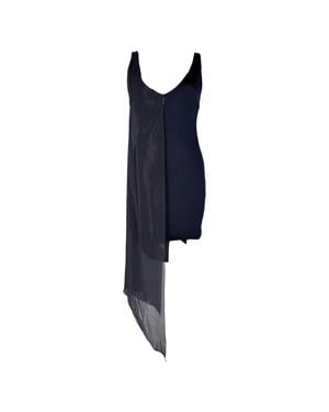 Galvan London London Sequined Overlay Midi Dress - Blue