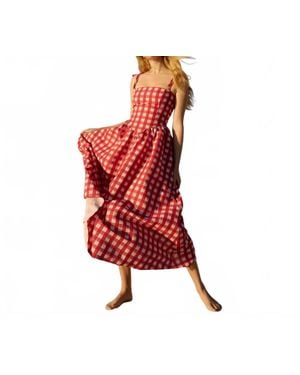 Aston Studio Polly Maxi Dress - Red