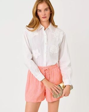 Lilly Pulitzer 5" Croix Linen Short - White