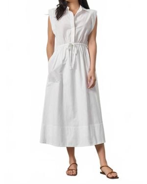 Lilla P Gusset Sleeve Maxi Dress - White
