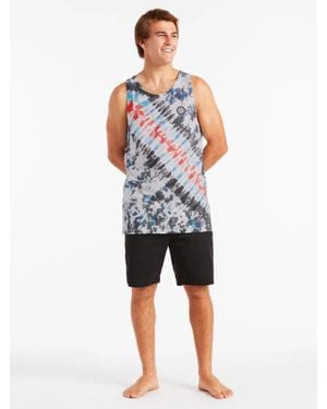 Volcom Rippah A1022200 Athletic Shorts Nylon Elastic Waist Mcww89 - Black