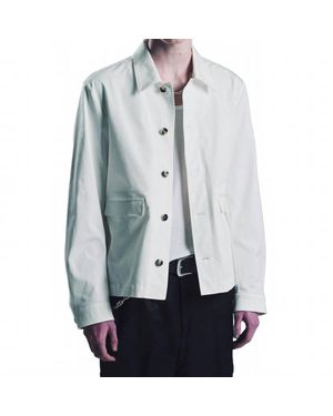 Second/Layer Cotton Twill Bull Dog Shirt Jacket - Blue