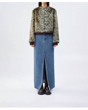Unreal Fur Foliage Jacket - Blue