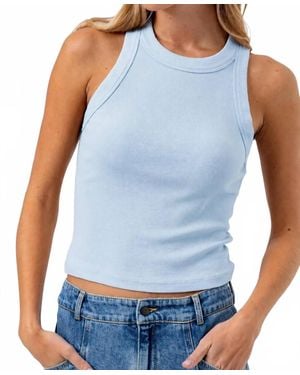 Sundays Tina Crew Neck Tank Top - Blue