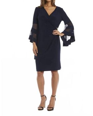 R & M Richards Mother Of The Bride Short Dress - Blue