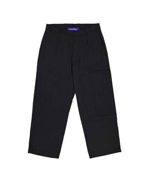 A_COLD_WALL* A Cold Wall Embroided Logo Wool Pants, Brand Size 50 (Us Size 34) - Blue