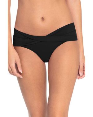 Robin Piccone Ava Twist Bikini Bottom - Black