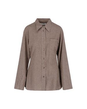Our Legacy Checkered Classic Collar Shirt - Brown