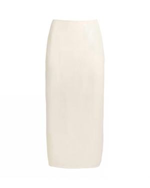 Aer Sequin Midi Skirt - White