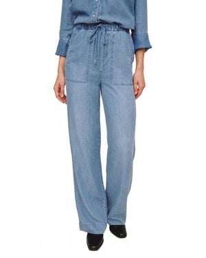 Bella Dahl Pocket Wide Leg Pants - Blue