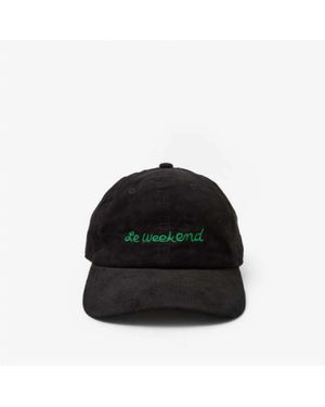 Clare V. Le Weekend Corduroy Hat - Black