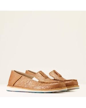 Ariat Cruiser Floral Embossed Slip On Shoe - Brown