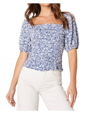 Sugarlips Rock A Bye Ruched Seville Top - Blue