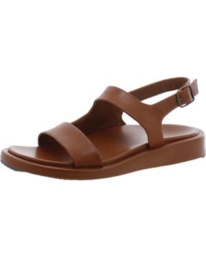 Vionic Madera Leather Open Toe Ankle Strap - Brown