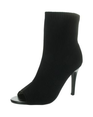 French Connection Meghan Knit Ankle Boots - Black