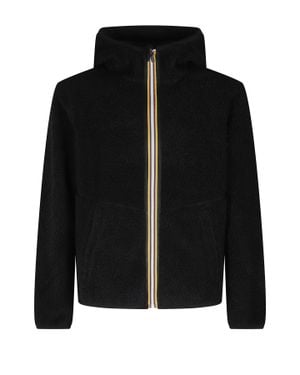 K-Way Reversible Sherpa Polar Fleece Jacket - Black