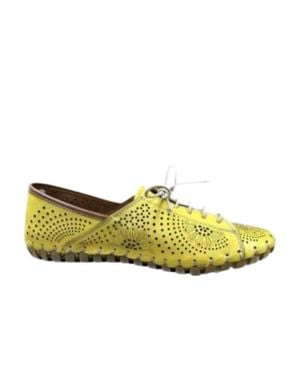 Gelato Theory Lace-Up Shoes - Yellow