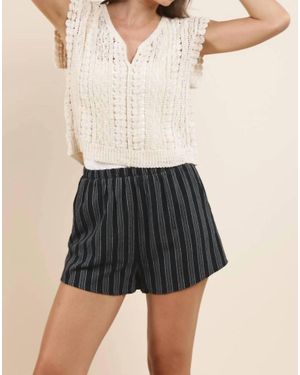 Sadie & Sage Mimi Crochet Tank Top - Black