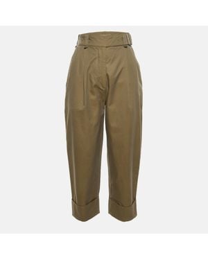 Acne Studios Cotton Cuffed Trouser - Green