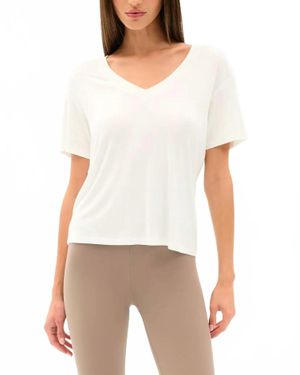 Splits59 Georgia Jersey V-Neck Shirt - White