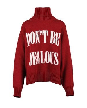 Aniye By Oversized Chunky Knit Wool-Blend Turtleneck Sweater - Red