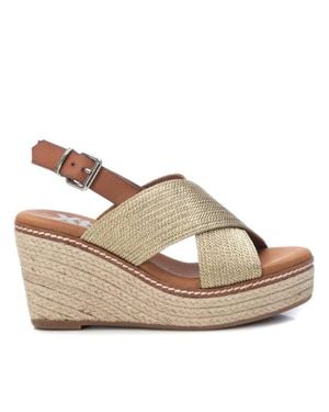 Xti Jute Wedge Sandals By - Brown