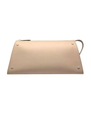 Bally Arieel Leather Clutch Bag - Natural
