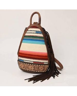 American Darling Blanket Sling Backpack - Brown