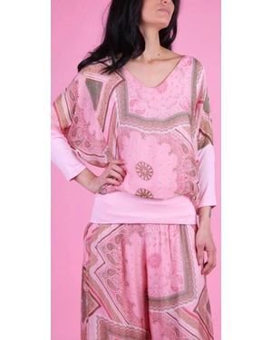 Gigi Moda Cavoli Bandana Blouse - Pink