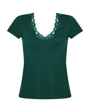 Antigel Boudoir de Filles Simply Perfect Short Sleeve T Shirt - Green