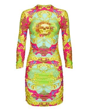 Philipp Plein Short Dress New Baroque - Multicolor