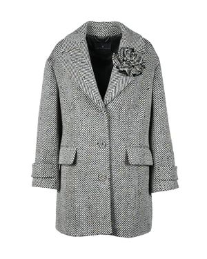 Ermanno Scervino Button Coat - Gray