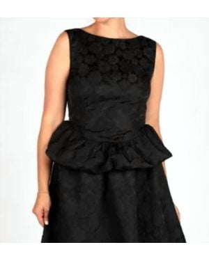 Sincerely Ours Brocade Birdie Sleeveless Top - Black