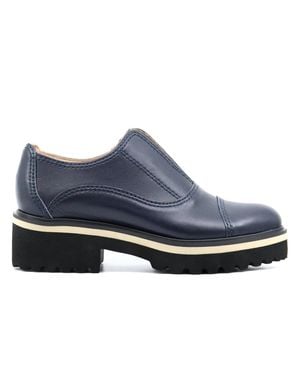 All Black Cowman Lugg 23 Loafer - Blue