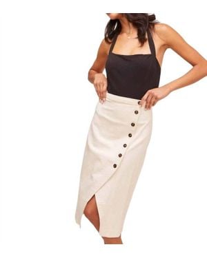 Astr Eileen Skirt - White