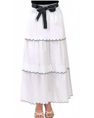 Gretchen Scott Scalloppini Skirt - White