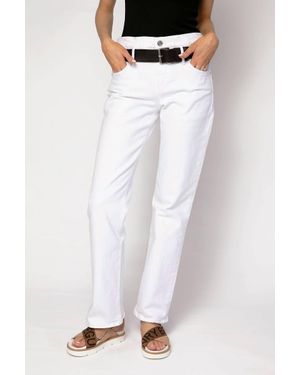 RTA Dexter Jeans With Bely Detail - White