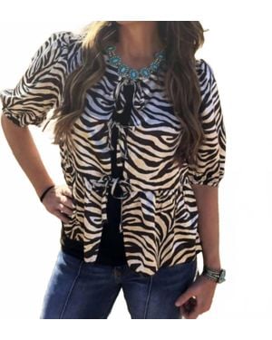 Sterling Kreek Safari Tie Top - Multicolor