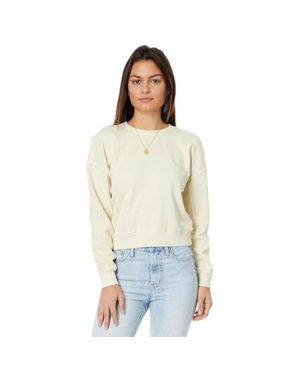 Madewell Raglan Sweatshirt Ivory Terry Long Sleeve Pullover Gbo1394 - White