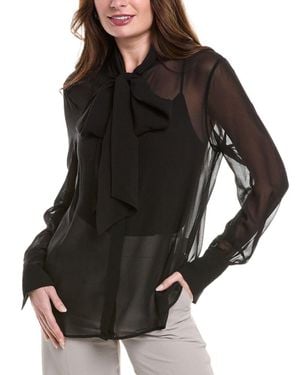 Nicholas Zoe Scarf Silk Blouse - Black