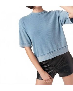 Project Social T Sage Burnout Thermal Tee - Blue
