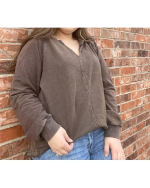 Blue B Just Chill Pullover - Gray