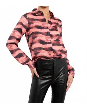Tart Collections Sky Button Blouse - Red